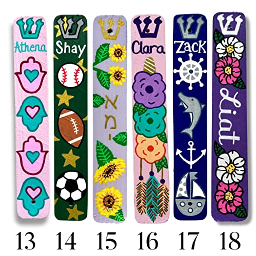 Personalized Mezuzah Case with Kosher Scroll - Handcrafted Jewish Baby Gift