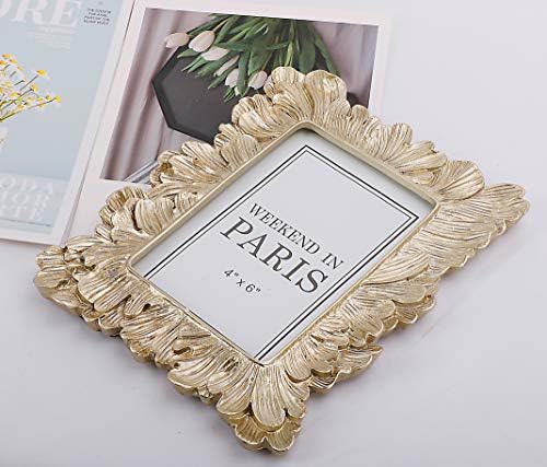 JAZPlayer 4x6 Vintage Gold Picture Frame