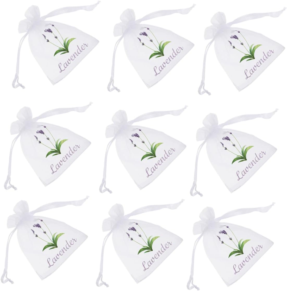 50pcs Lavender Sachet Drawstring Bags for Closet Storage