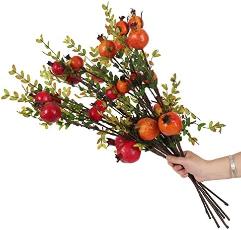 4PCS 26 Inch Artificial Pomegranate Branches for Home Office Wedding Decor