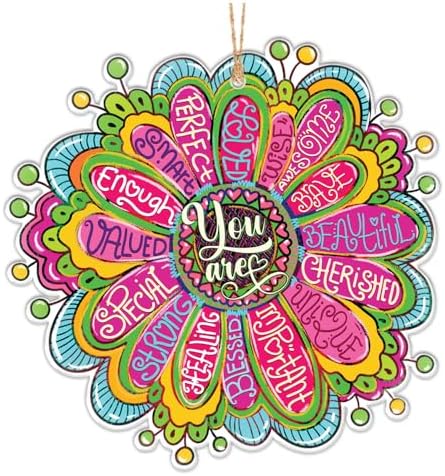 Trippy Art Hanging Decorations Clear Acrylic with Bible Quotes