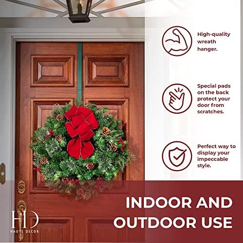 Haute Decor Adjustable Wreath Hanger - 2 Pack Green