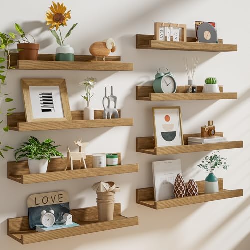 24 Inch Floating Shelf Set of 8 for Wall Decor