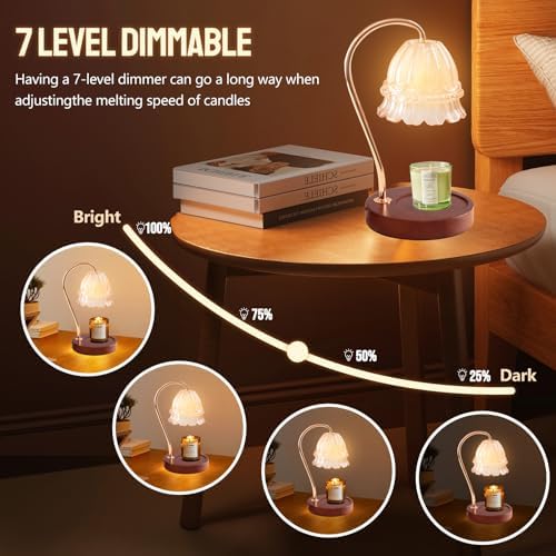 Droyek Candle Warmer Lamp with Dimmer and Timer