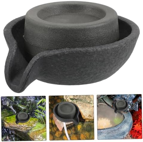 Artibetter Decorative Tabletop Fountain with Rotating Millstone and Flowing Spout