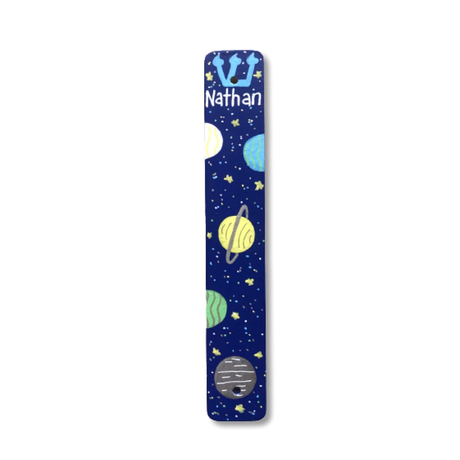 Lea Joelle Handmade Space Mezuzah for Boys Room