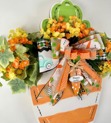 Spring Carrot Door Wreath for Home Decor