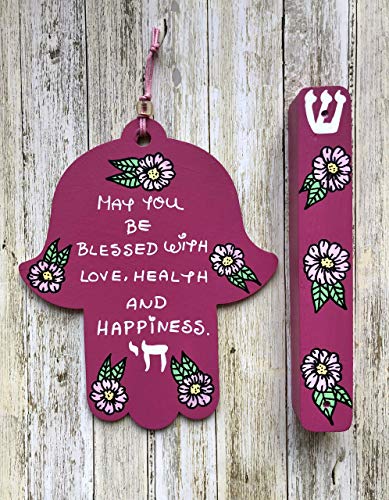 Lea Joelle Handmade Hamsa and Mezuzah Set