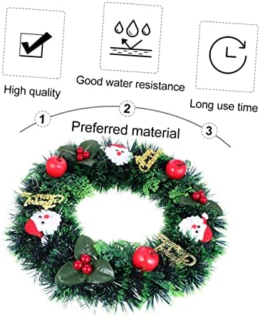 Cabilock Christmas Wreath Door Hanger Garland Snowman Decor for Wall and Party