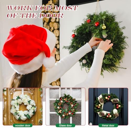 2 PCS Ultra Thin Wreath Hanger for Front Door