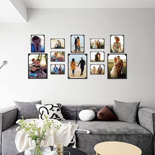 Black Paper Frames 5x7 Set of 10 Cardboard Photo Frame with Easel DIY Crafts