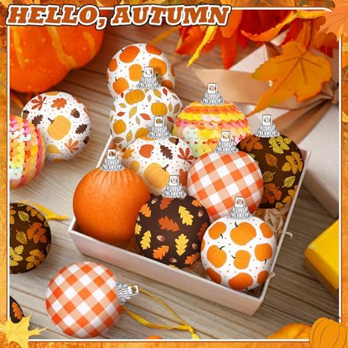 Blosssound 16 Pcs Autumn Tree Hanging Decorations