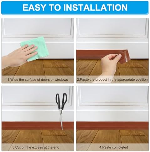 PATIKIL Door Draft Stopper 33FT Gray Silicone Weather Stripping Seal