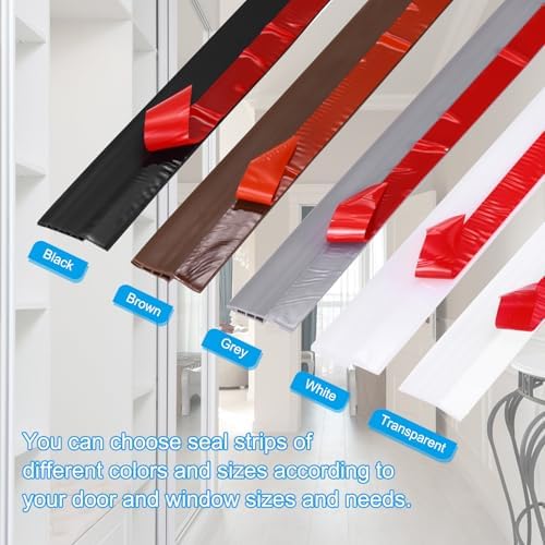PATIKIL Door Draft Stopper 33FT Gray Silicone Weather Stripping Seal