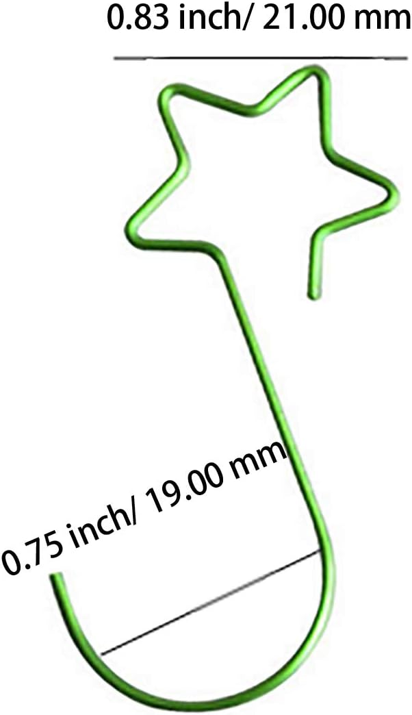 60Pcs Star Shape Wreath Hooks for Christmas Tree