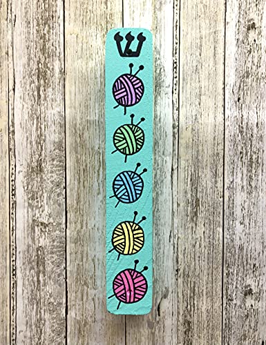 Lea Joelle Handmade Knitting Mezuzah Scroll Case