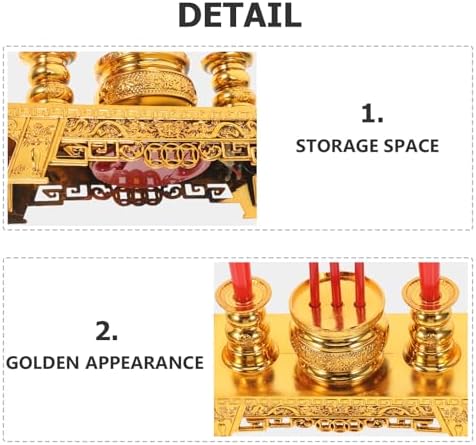 Uonlytech Chinese Style LED Candle Lamp for Meditation and Home Decor