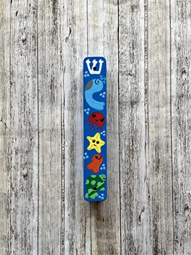 Sea Creatures Mezuzah Scroll Case