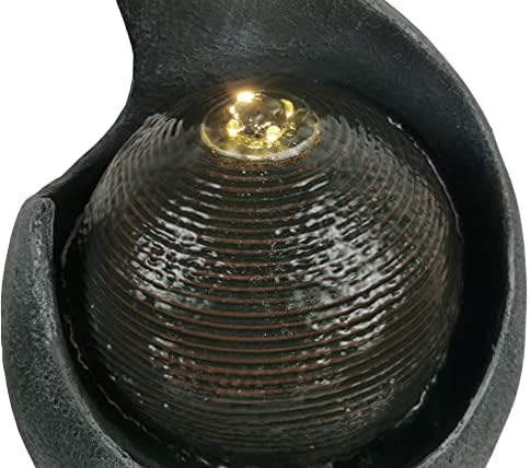 Indoor Zen Ball Tabletop Fountain with LED Light