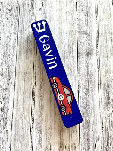 Personalized Mezuzah Case with Kosher Scroll - Handcrafted Jewish Baby Gift