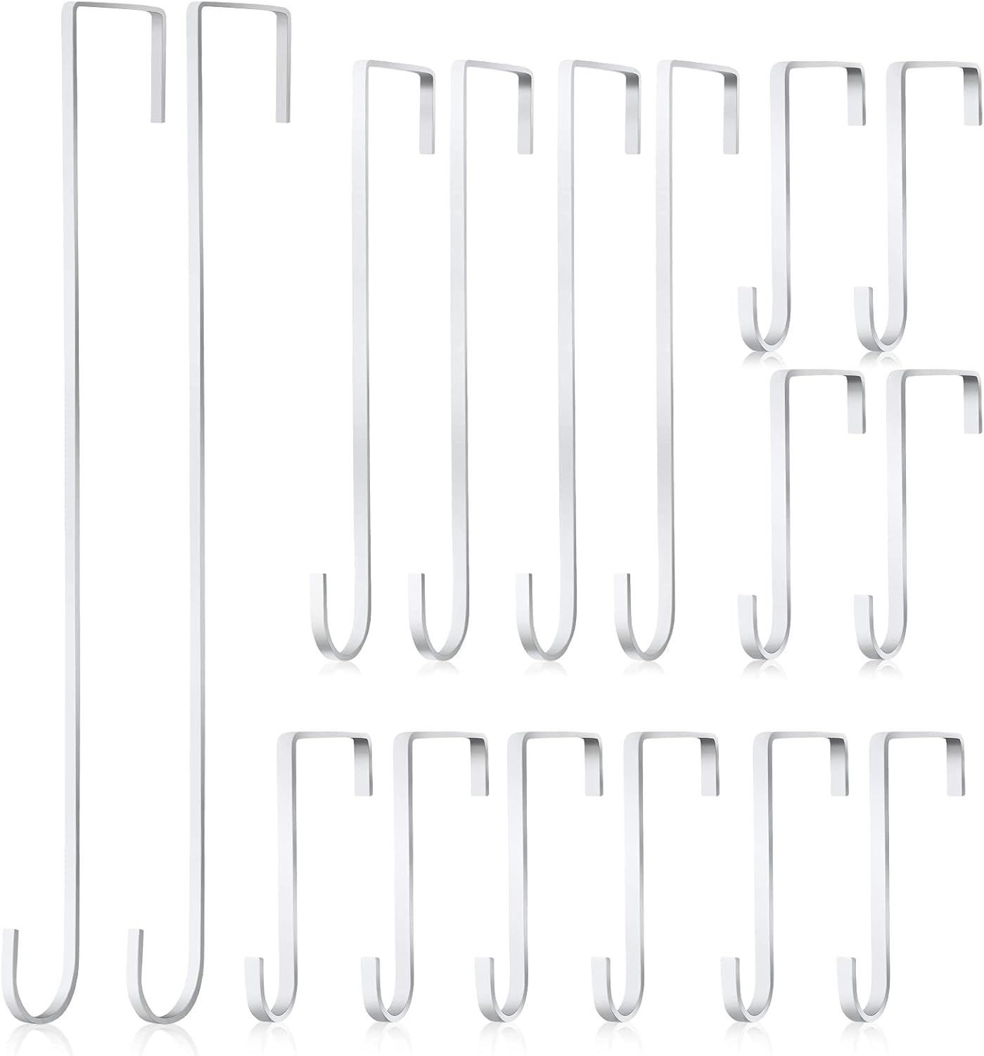 Hotop 16 Piece Christmas Wreath Hanger Hooks Over Door