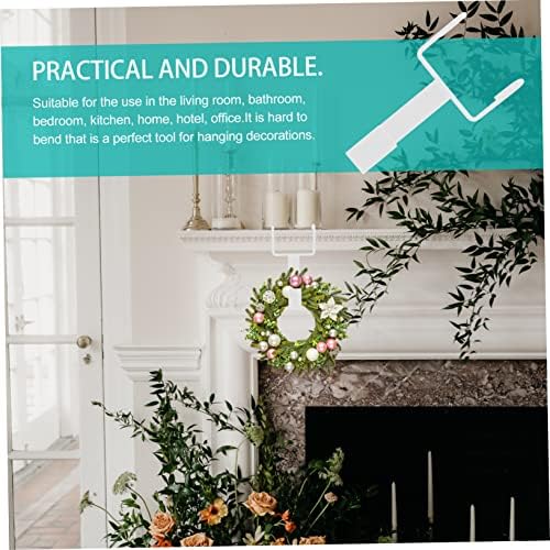 2 Pcs Metal Wreath Hooks Christmas Decor Hooks