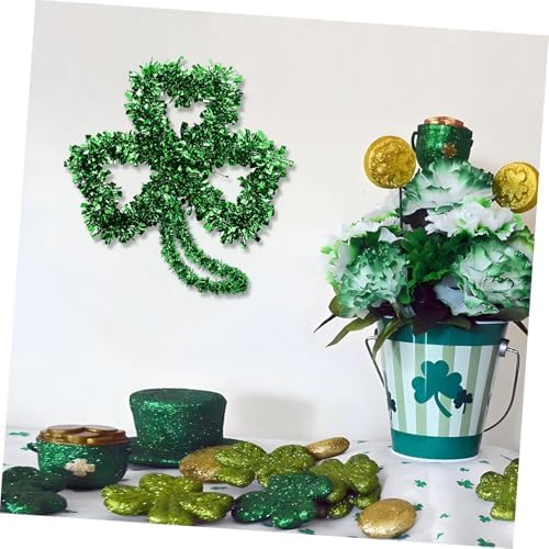 2PCS Shamrock Wreath Frame for St Patricks Day Decor