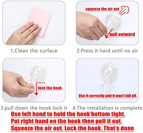 Christmas Wreath Holders Suction Cup Hooks for Glass Windows and Doors
