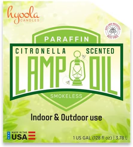Hyoola Citronella Lamp Oil 1 Gallon Smokeless