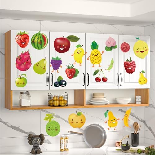 Cartoon Fruit Wall Sticker Kitchen Decor Decals