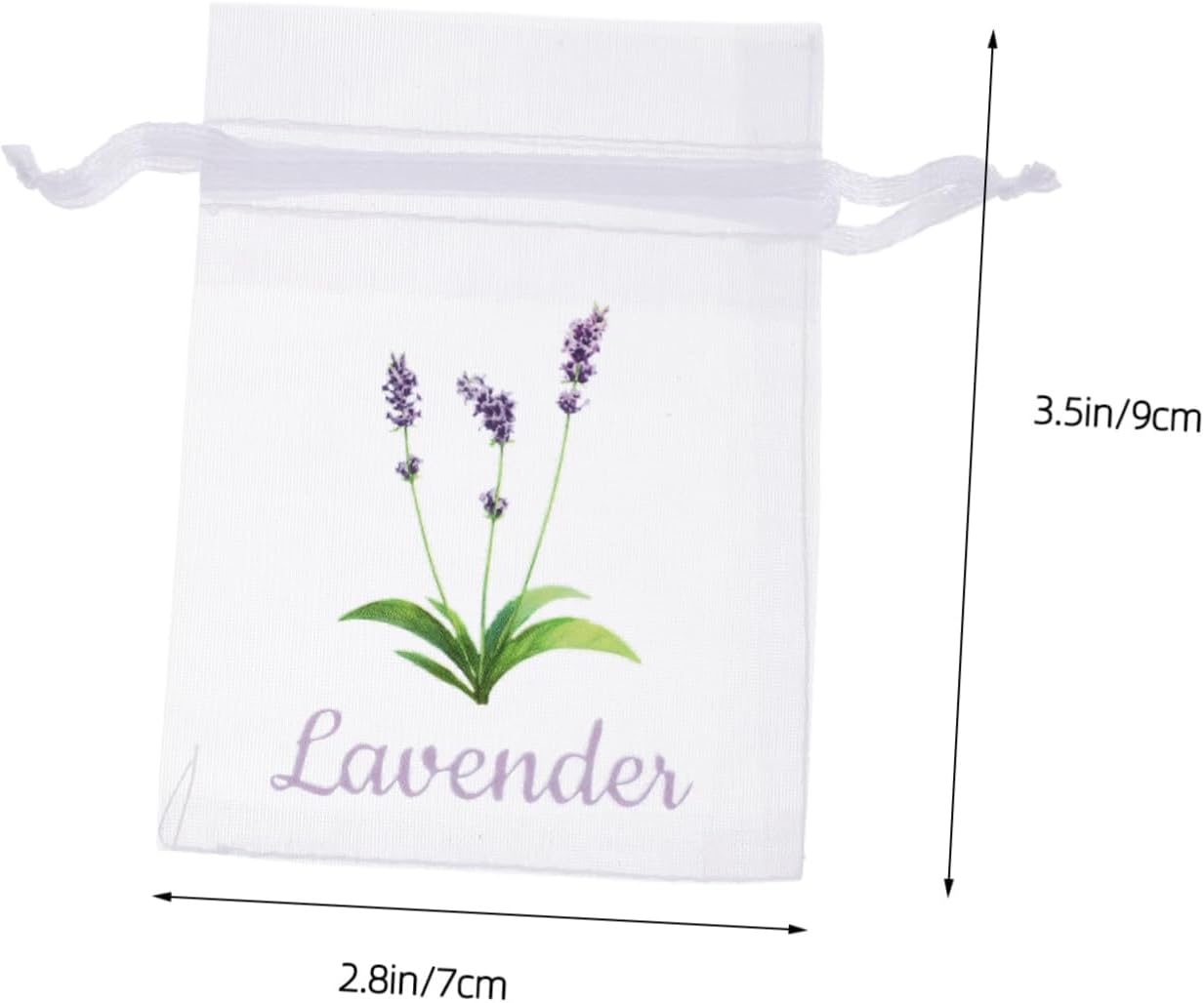 StobaZA 20pcs Lavender Sachet Bags Empty Drawstring Pouches for Storage and Home Organization