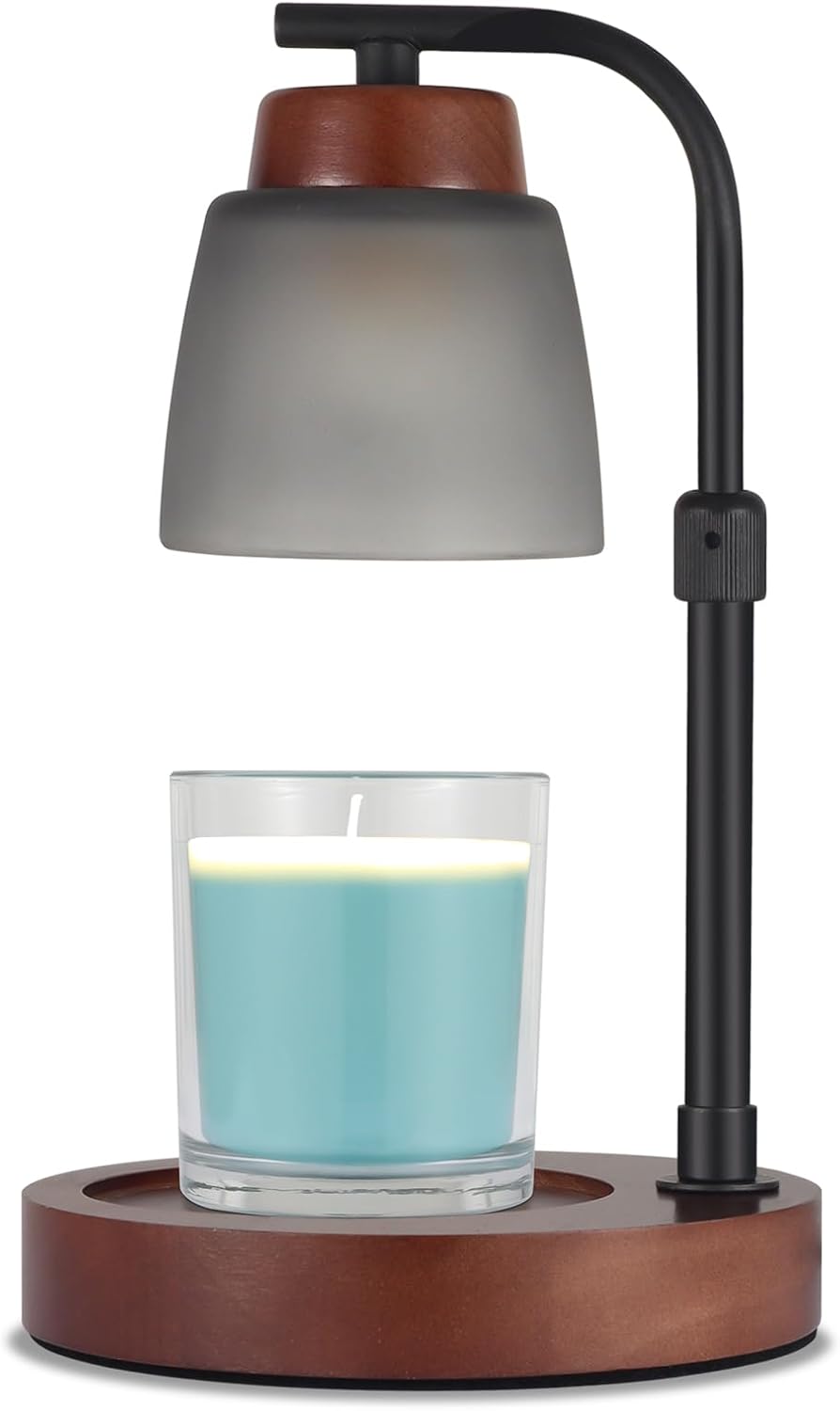 Dimmable Candle Lamp Warmer with Adjustable Height for Jar Candles