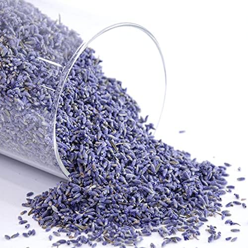 4 Cups Lavender Flower Buds in Small Glass Bottle