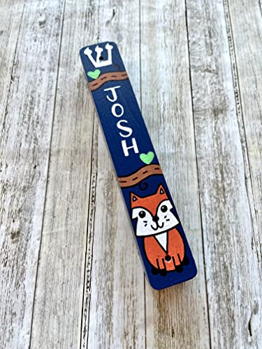 Fox Mezuzah Scroll Case for Kids