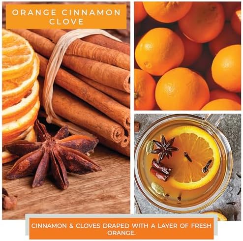 A Cheerful Giver Orange Cinnamon Clove 34oz Candle Jar with Lid