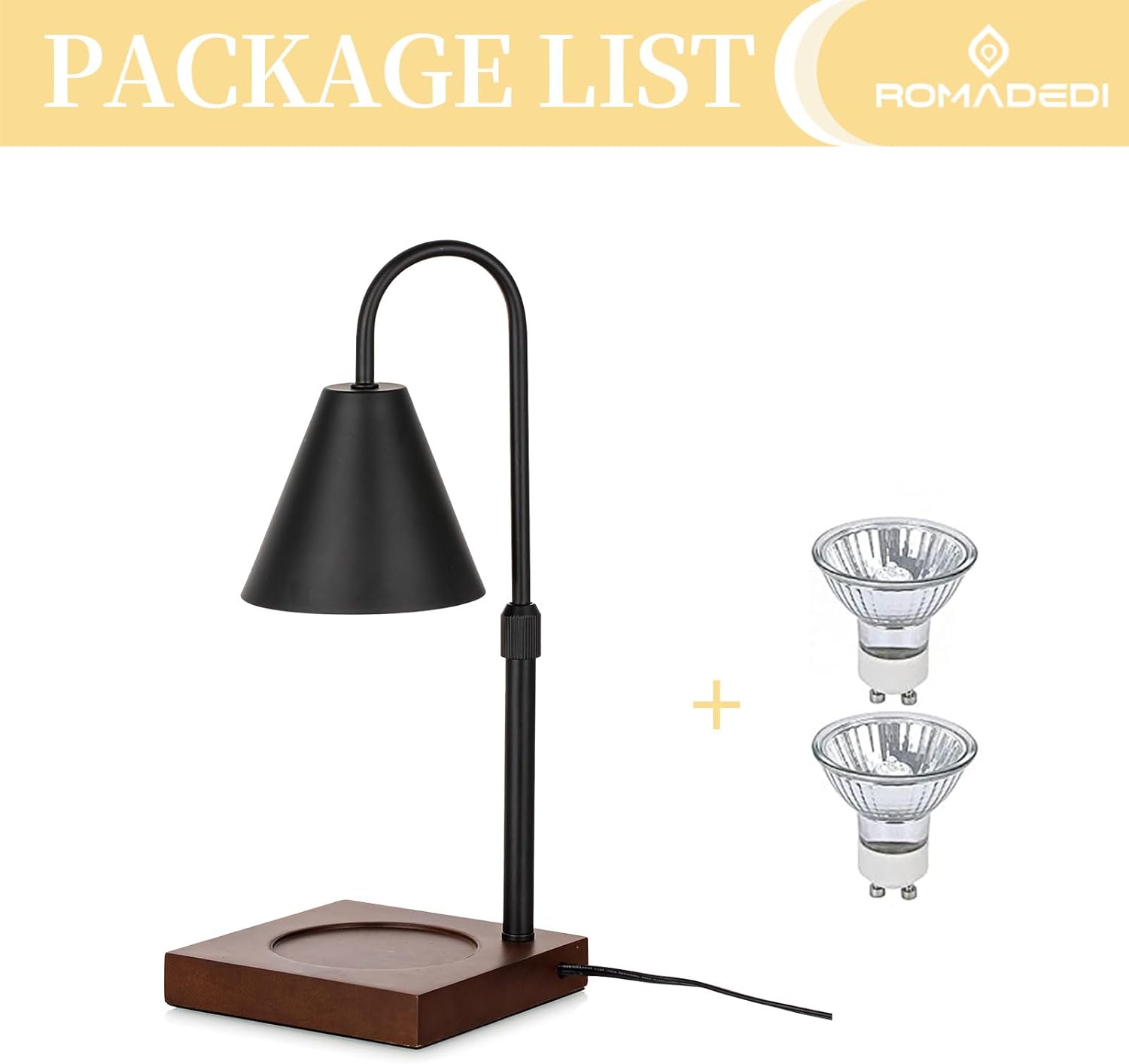 Romadedi Candle Warmer Lamp with Timer and Dimmable Light