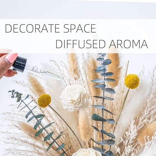 Pampas Grass Decor with White Ceramic Vase