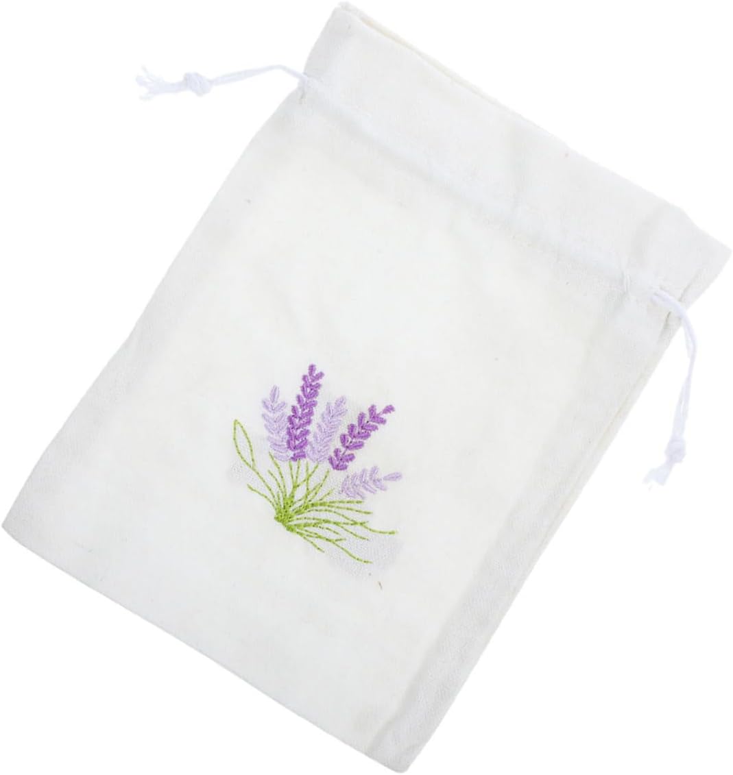 Cabilock Drawstring Lavender Sachet Bag Empty Muslin for Fragrance Aromatherapy and Wedding Favors