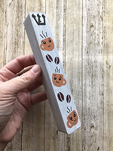 Coffee Mezuzah Fun Scroll Case for Housewarming
