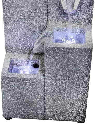 157 inch H Tabletop Fountain with LED Lights