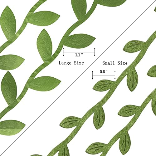 132 Ft Large Leaf Trim Ribbon for Home Decor and Party Crafts
