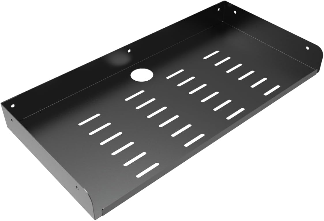 Jingchengmei 2 Pcs Metal Floating Shelf for Storage and Display