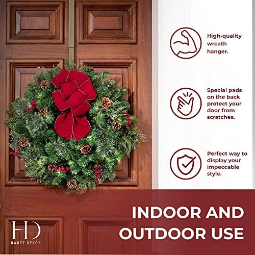 Haute Decor Adjustable Wreath Hanger - Antique Brass