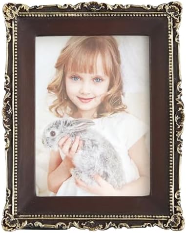 Hymmah Mini Wallet Picture Frame Ornate Resin Easel Hook Display