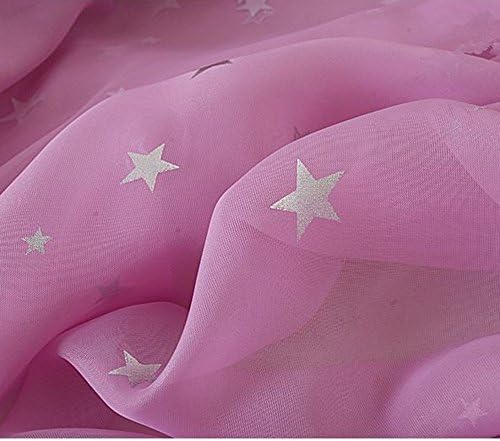 Pureaqu Kids Bedroom Curtains with Twinkle Star Print