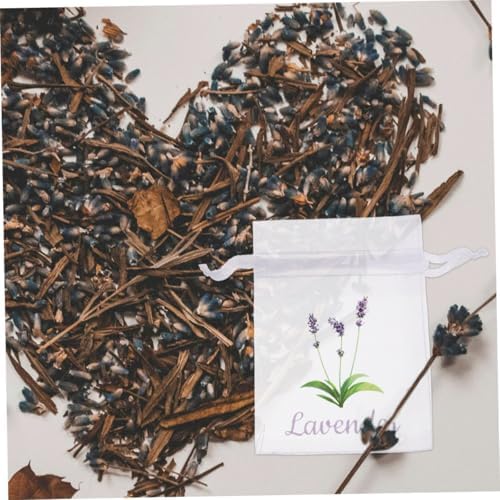 VOSAREA Lavender Dried Sachet Bags 50pcs Drawstring Pouches for Home Fragrance