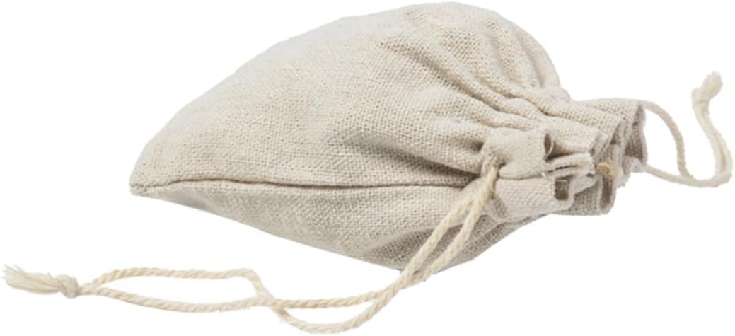 SHOWERORO 4pcs Cotton Drawstring Sachet Bags for Tea and Fragrance