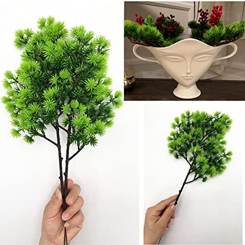 CATTREE Artificial Pine Branches with Leaves 4Packs for Decor