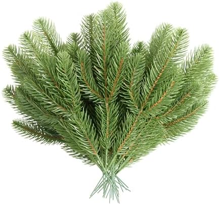 30pcs Artificial Pine Branches for Garland Wreath Christmas Home Decor