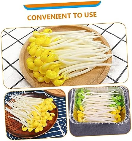 50Pcs Realistic Artificial Bean Sprouts Decor for Kitchen and Garden
